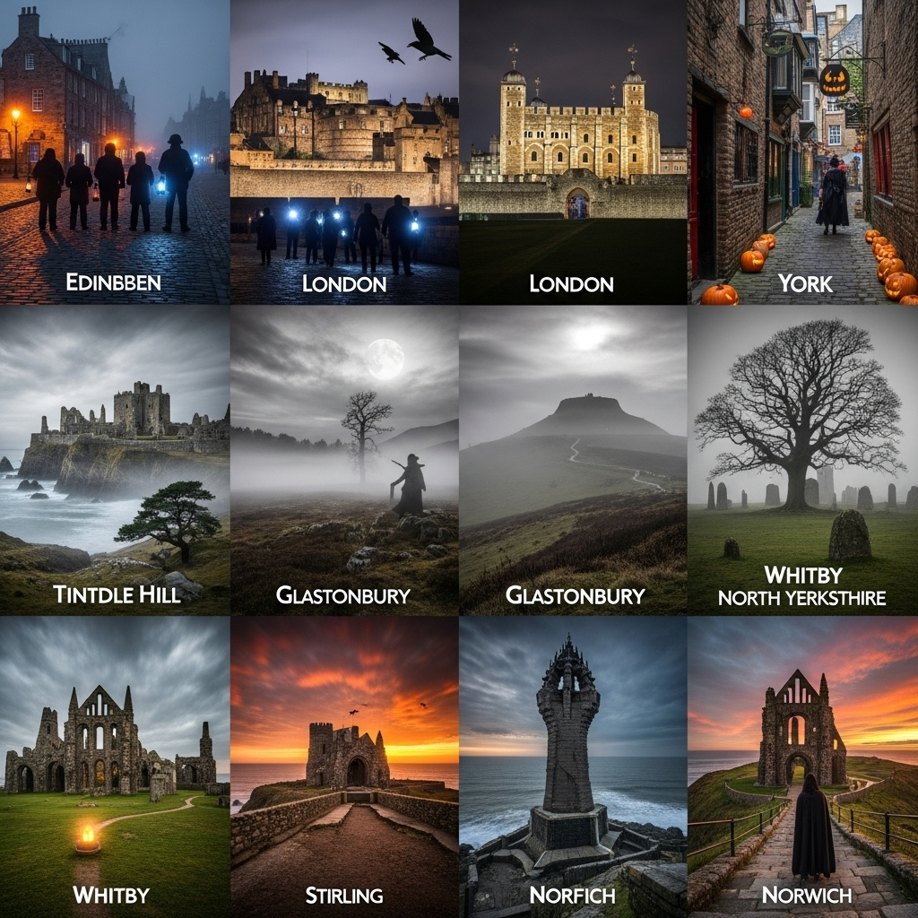 Top 10 places to visit for a halloween holiday across united kingdom